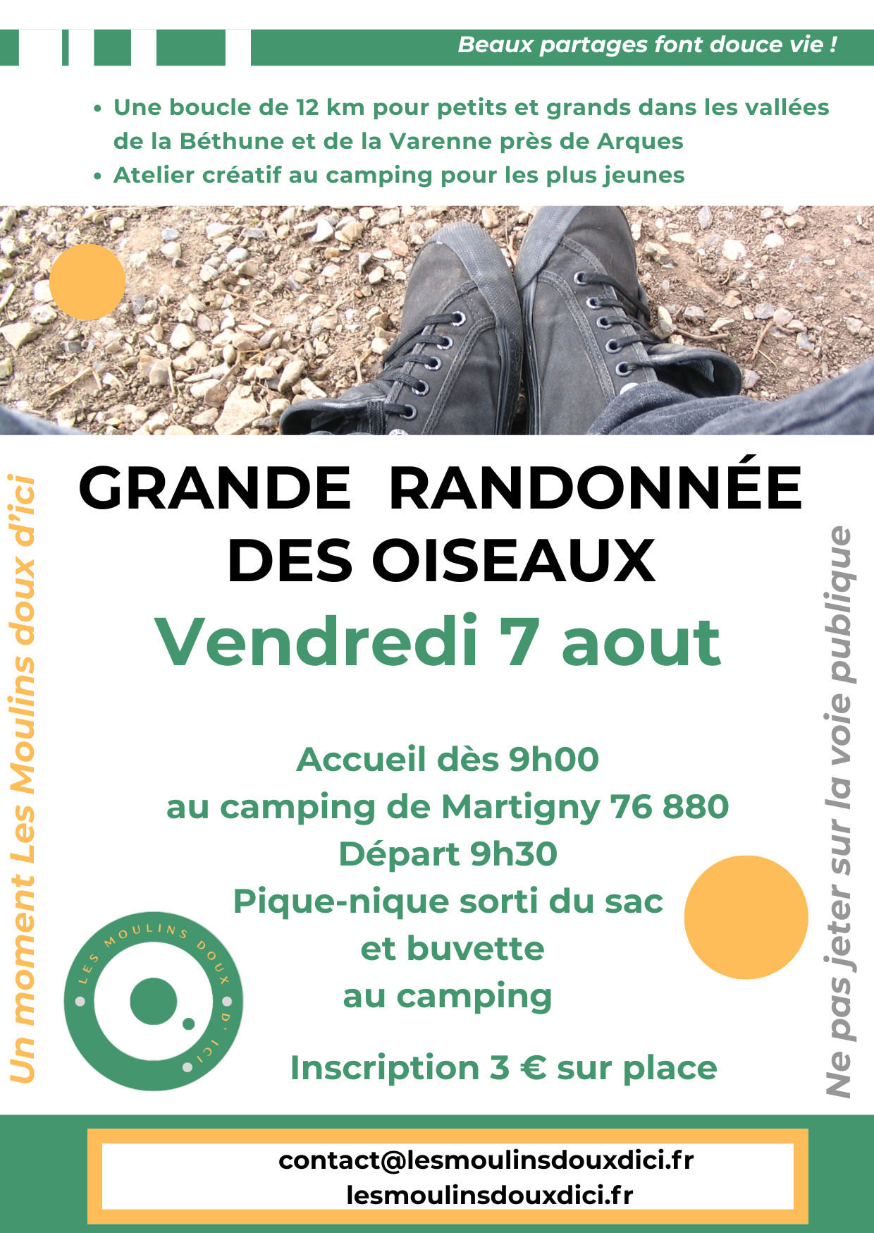 Affiche de la rando des oiseaux