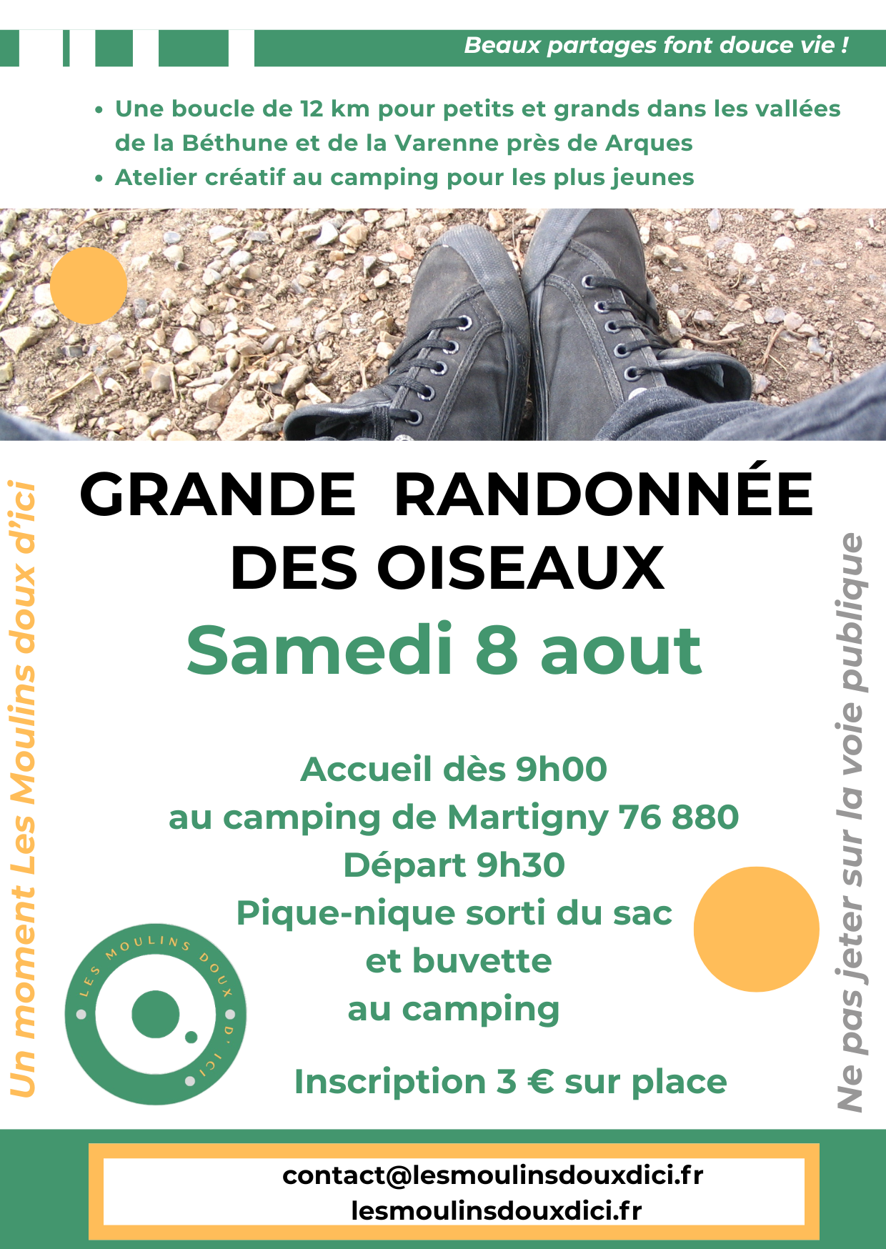 Affiche de la rando des oiseaux